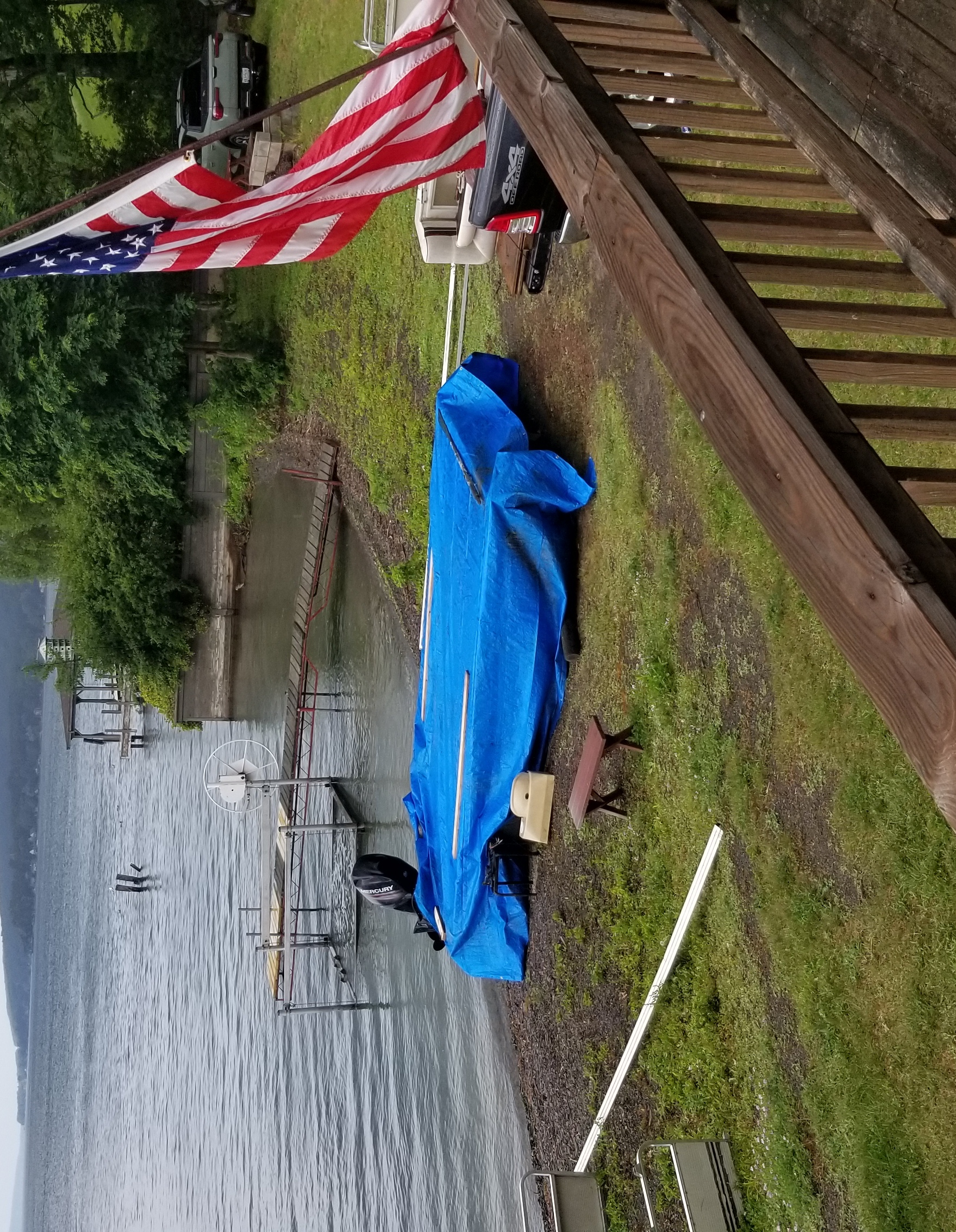 After New Hardwood, Covered Before Rain